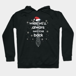 Where we'll always have your back cool Christmas chiropractic Hoodie